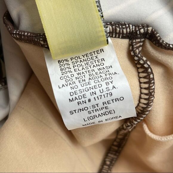 Modbe Swim Retro Twisted Tankini Top Sz L - Picture 7 of 10